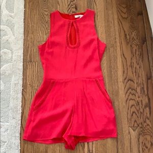 Lovers + Friends Red Romper Size X Small